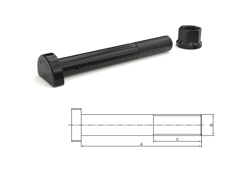 MN-3197 - MAN İSPİT ARKA BİJON 140mm