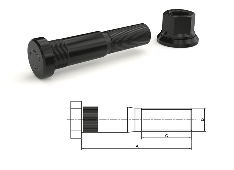 RN-20145 - RENAULT 440-40 ARKA BİJON 114MM
