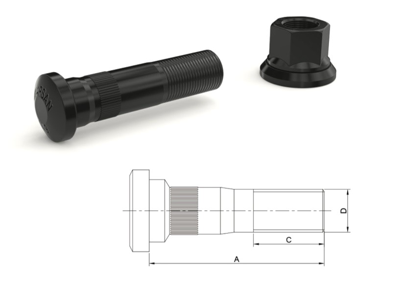 RN-20147 - RENAULT MİDLUM ARKA BİJON 95MM