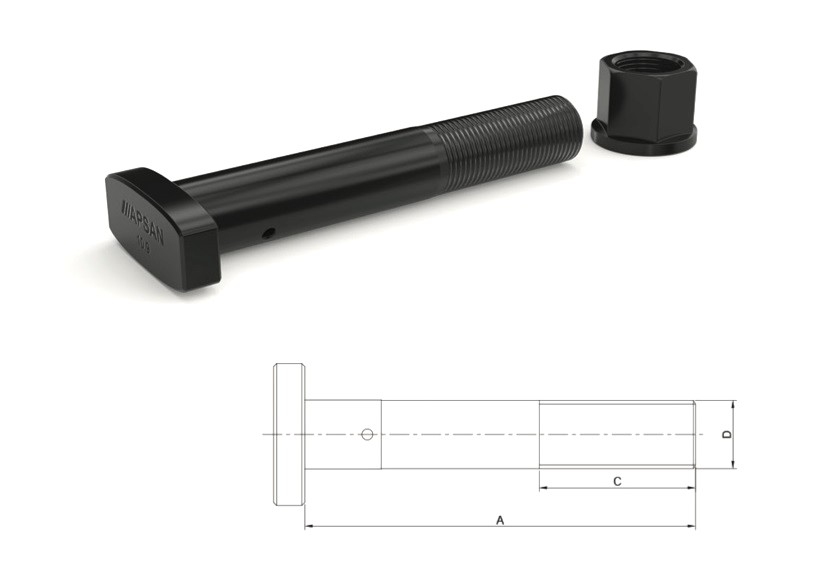 VL-9166 - VOLVO ARKA BİJON 125MM